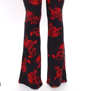 Fashion Nova Dragon bell bottoms